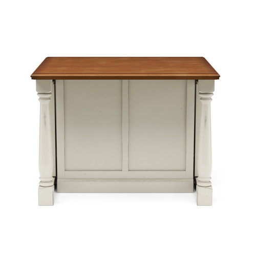 August Grove® Larchwood Wood Kitchen Island & Reviews Wayfair